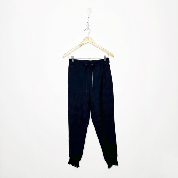 3.1 PHILLIP LIM Pinstripe Jogger Navy Blue Tailored Designer womens size 4 - Picture 1 of 7